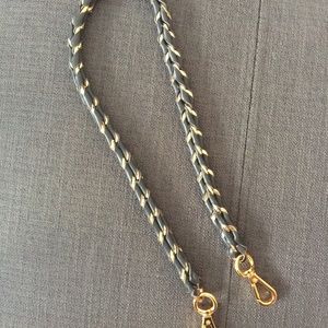 MZ WALLACE Chain Handle Bag Strap Magnet Gray